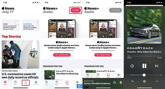 قابلیت جدید نرم افزار اخبار اپل